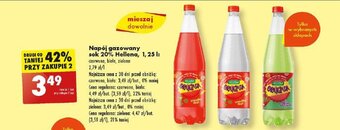 Biedronka Napój gazowany sok 20% Hellena, 1, 25 l oferta
