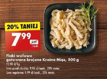 Biedronka Flaki wołowe gotowane krojone Kraina Mięs, 500 g oferta