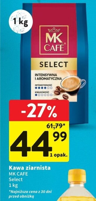 Intermarche Kawa ziarnista MK CAFE Select 1kg oferta