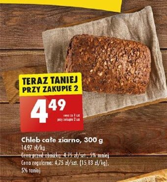 Biedronka Chleb całe ziarno, 300 g oferta