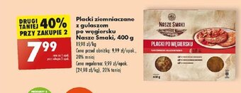 Biedronka Placki ziemniaczane z gulaszem po węgiersku Nasze Smaki, 400 g oferta