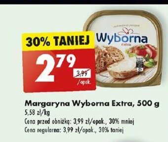 Biedronka Margaryna Wyborna Extra, 500 g oferta