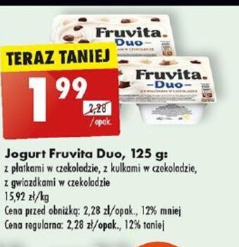 Biedronka Jogurt Fruvita Duo, 125 g oferta