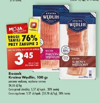 Biedronka Boczek Kraina Wędlin, 100 g oferta