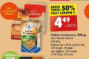 Biedronka Cukier trzcinowy, 500 g oferta