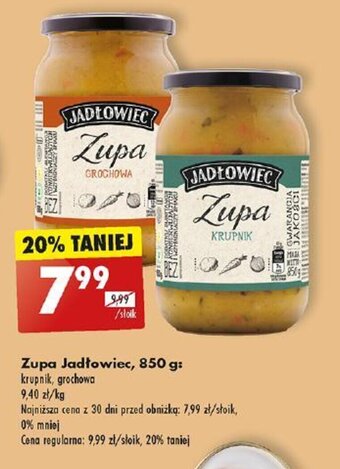 Biedronka Zupa Jadłowiec, 850 g oferta