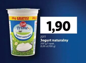 Lidl ZOTT Jogurt naturalny 200 g oferta