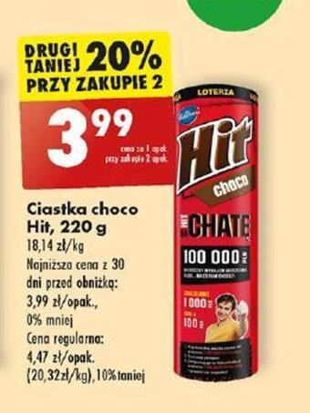 Biedronka Ciastka choco Hit, 220 g oferta