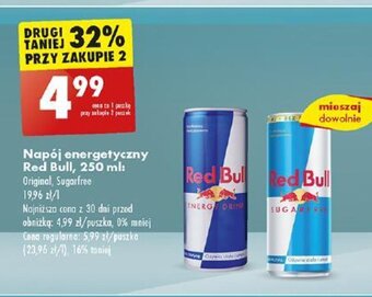 Biedronka Napój energetyczny Red Bull, 250 ml oferta