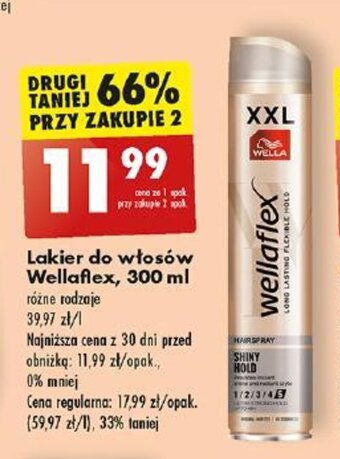 Biedronka Lakier do włosów Wellaflex, 300 ml oferta