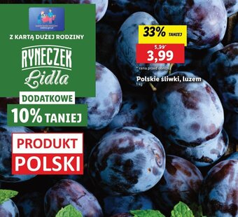 Lidl Polskie śliwki 1kg oferta