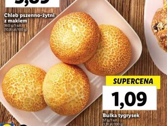 Lidl Bułka tygrysek 57g oferta