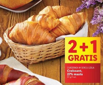 Lidl CUKIERNIA W SERCU LIDLA Croissant, 27% masła 57 g oferta