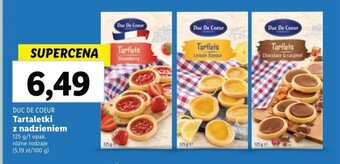 Lidl DUC DE COEUR Tartaletki z nadzieniem 125 g oferta