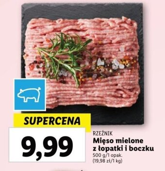 Lidl RZEŹNIK Mięso mielone z łopatki i boczku 500 g oferta