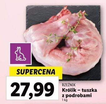 Lidl RZEŹNIK Królik - tuszka z podrobami 1 kg oferta