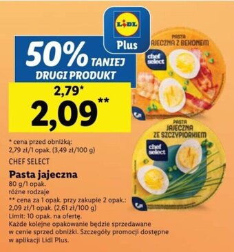 Lidl CHEF SELECT Pasta jajeczna 80 g oferta