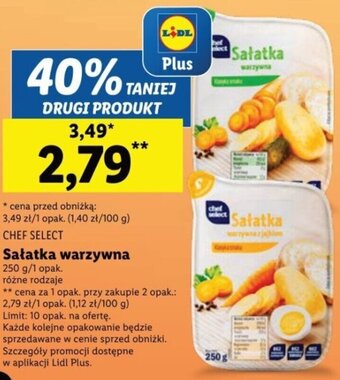 Lidl CHEF SELECT Sałatka warzywna 250 g oferta