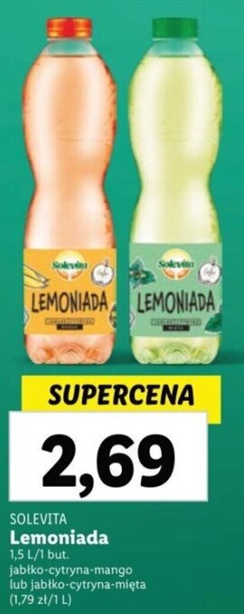 Lidl SOLEVITA Lemoniada 1,5 L oferta