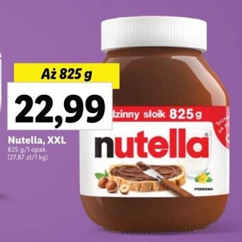 Lidl Nutella, XXL 825 g oferta