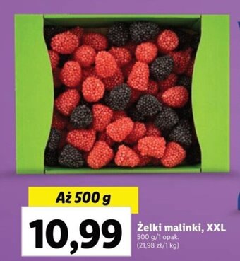 Lidl Żelki malinki, XXL 500 g oferta
