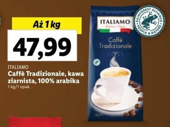 Lidl ITALIAMO Caffè Tradizionale, kawa ziarnista, 100% arabika 1 kg oferta