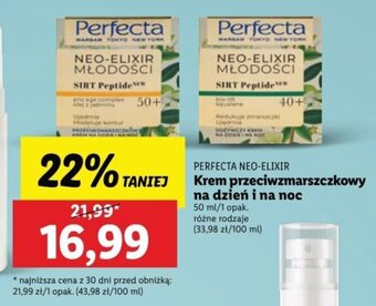 Lidl PERFECTA NEO-ELIXIR Krem przeciwzmarszczkowy na dzień i na noc 50 ml oferta