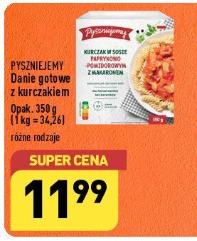 ALDI Kurczak w sosie paprykowo-pomidorowym z makaronem oferta
