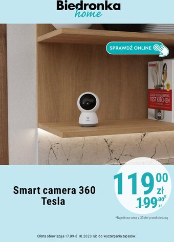 Biedronka Smart camera 360 Tesla oferta