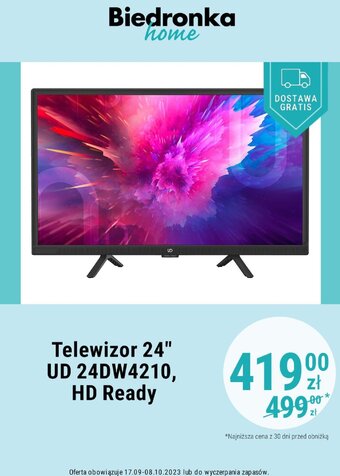 Biedronka Telewizor 24" UD 24DW4210, HD Ready oferta