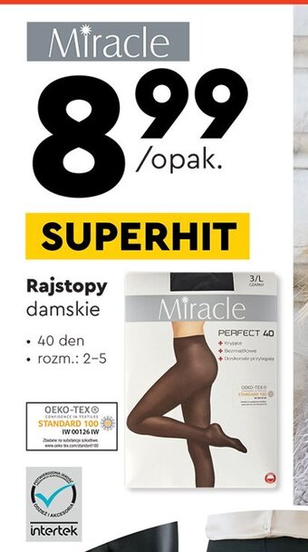 Biedronka Rajstopy damskie perfect 40 den rozm. 2 oferta