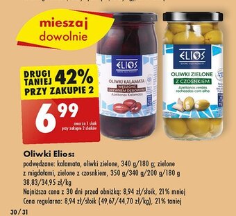 Biedronka Oliwki zielone z czosnkiem oferta