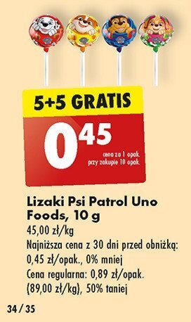 Biedronka Lizak psi patrol oferta