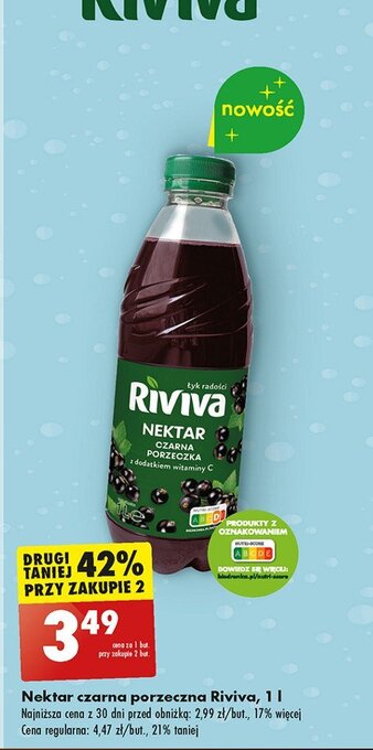 Biedronka Nektar czarna porzeczka oferta