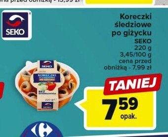 Carrefour Koreczki śledziowe po giżycku oferta