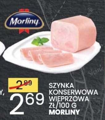 Wafelek SZYNKA KONSERWOWA WIEPRZOWA 100 G MORLINY oferta