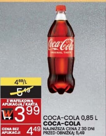 Wafelek COCA-COLA 0,85 L oferta
