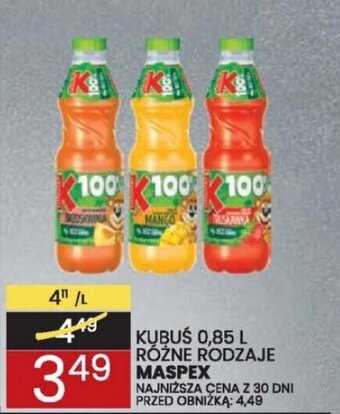 Wafelek KUBUŚ 0,85 L MASPEX oferta