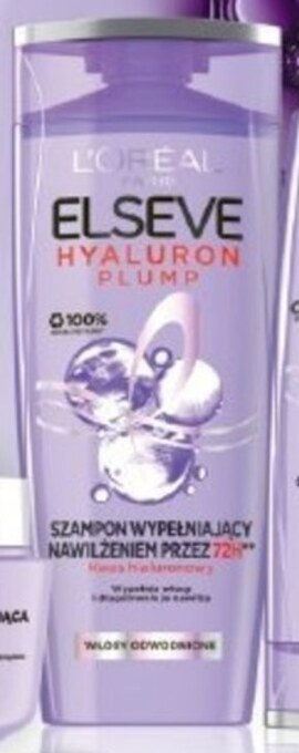 Drogerie Polskie L'oreal paris elseve hyaluron plump szampon wypełniający nawilżeniem przez 72 h 400 ml oferta