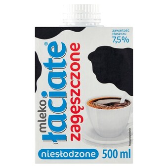 Społem Łaciate mleko uht zagęszczone niesłodzone 7,5 % 500 ml oferta