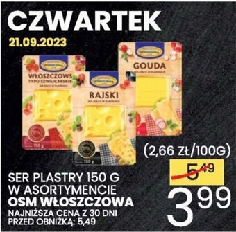 Wafelek SER PLASTRY 150 G OSM WŁOSZCZOWA oferta