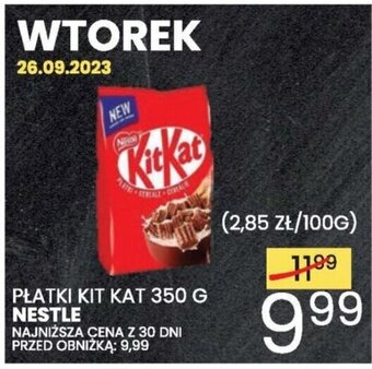 Wafelek PŁATKI KIT KAT 350 G NESTLE oferta