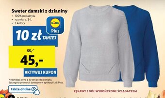 Lidl esmara Sweter damski z dzianiny oferta