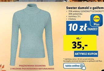 Lidl esmara Sweter damski z golfem oferta