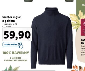 Lidl Livergy Sweter męski z golfem oferta
