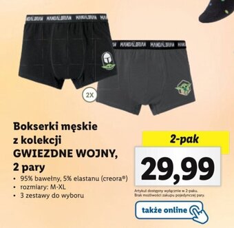 Lidl Bokserki męskie z kolekcji GWIEZDNE WOJNY 2 pary oferta