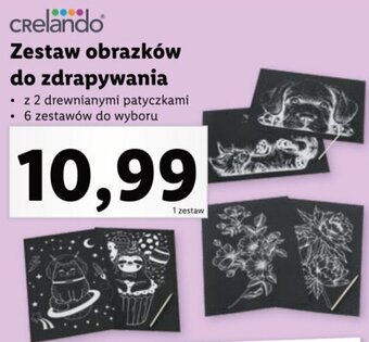 Lidl Crelando Zestaw obrazków do zdrapywania oferta