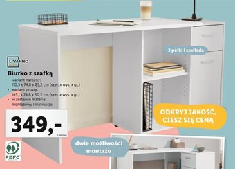 Lidl LIVARNO home Biurko z szafką oferta