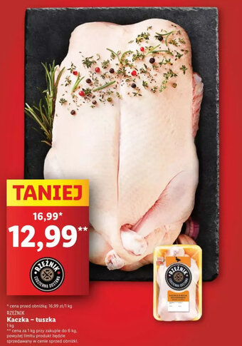 Lidl RZEŹNIK Kaczka - tuszka 1 kg oferta