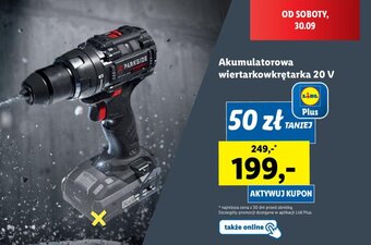 Lidl PARKSIDE Akumulatorowa wiertarkowkrętarka 20 V oferta